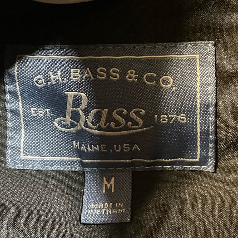G.H. Bass & Co. mens size medium black workwear zip jacket multi pockets - Picture 9 of 9